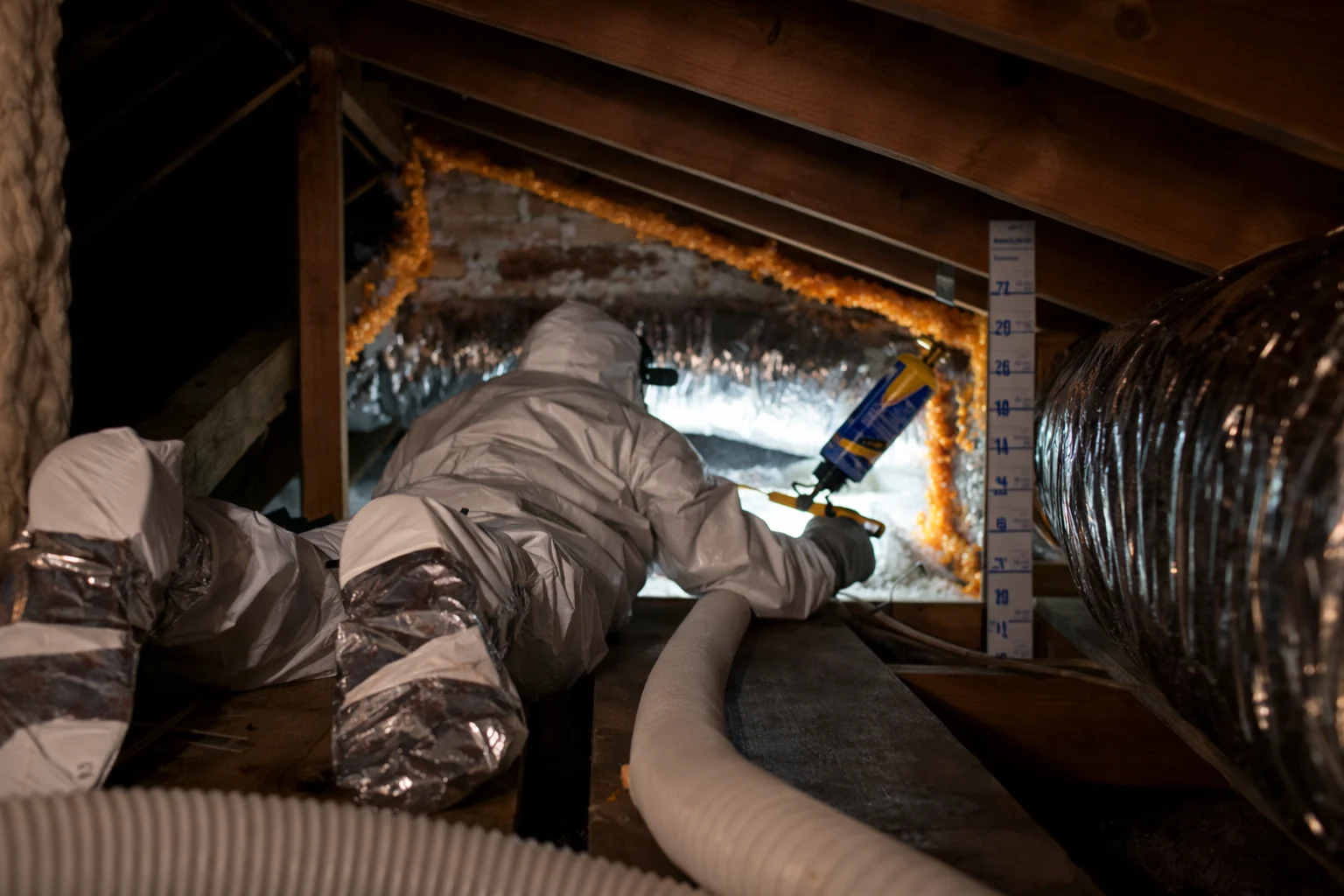 Building envelope sealing to prevent air infiltration