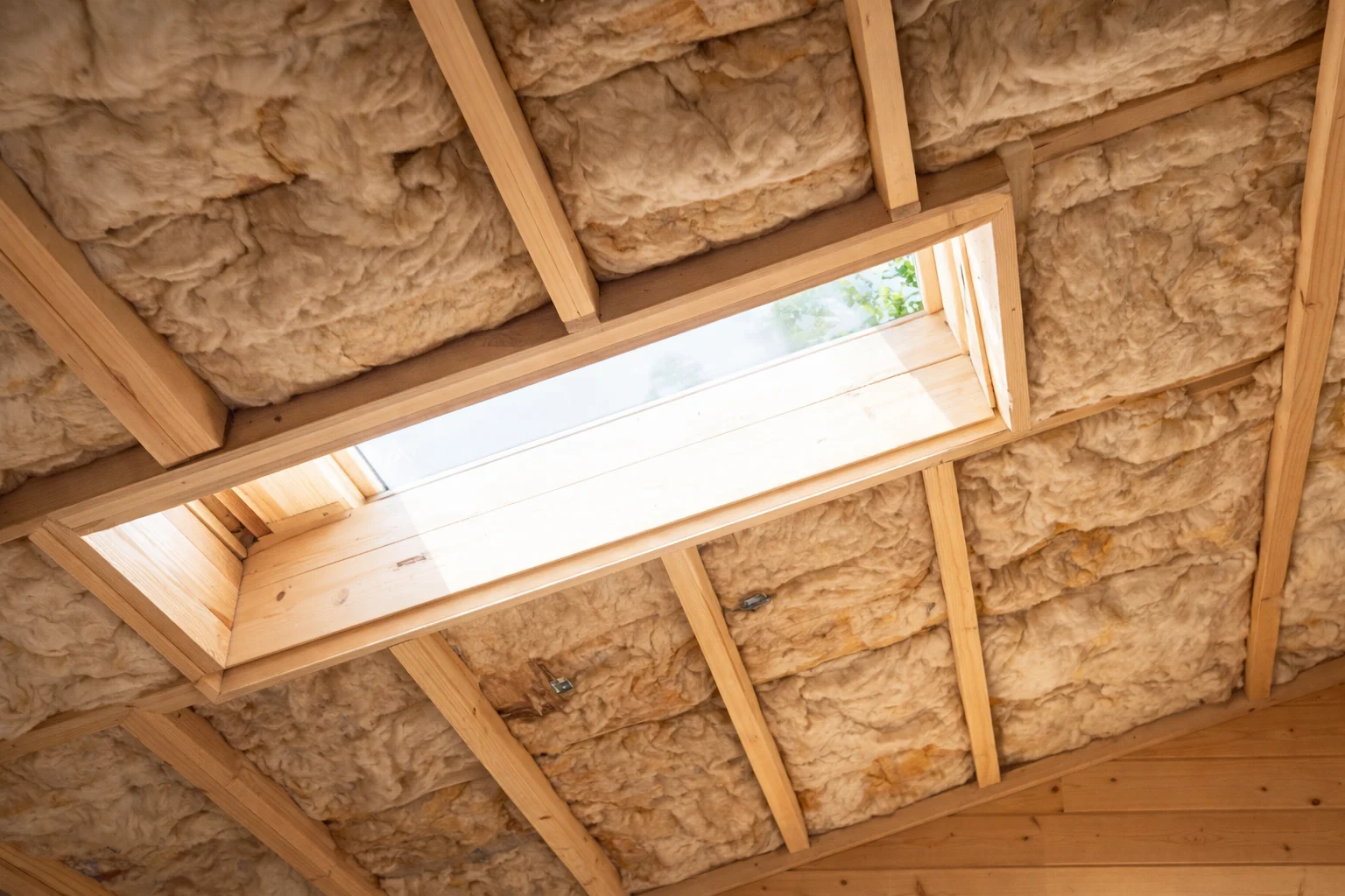 Ceiling insulation installation for energy efficiency