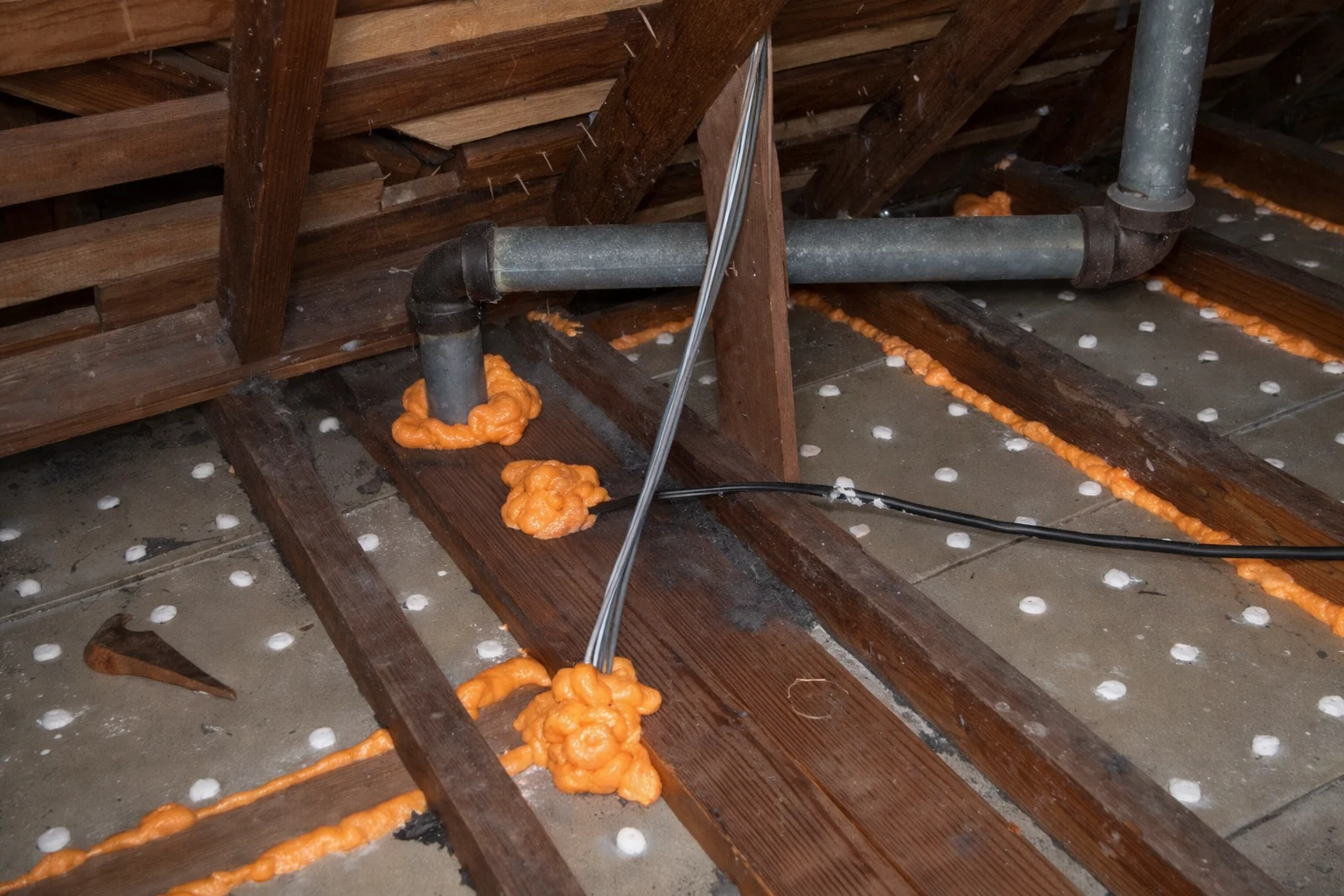 Professional attic air sealing around penetrations in Minnesota