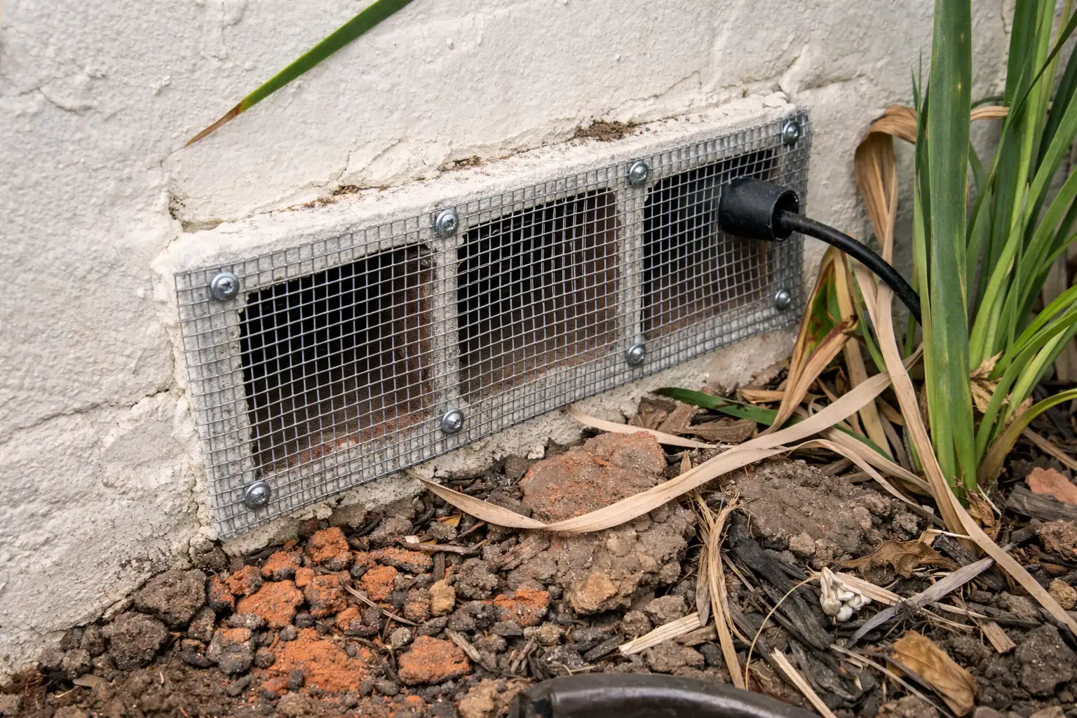 Rodent damage to attic insulation requiring professional mitigation
